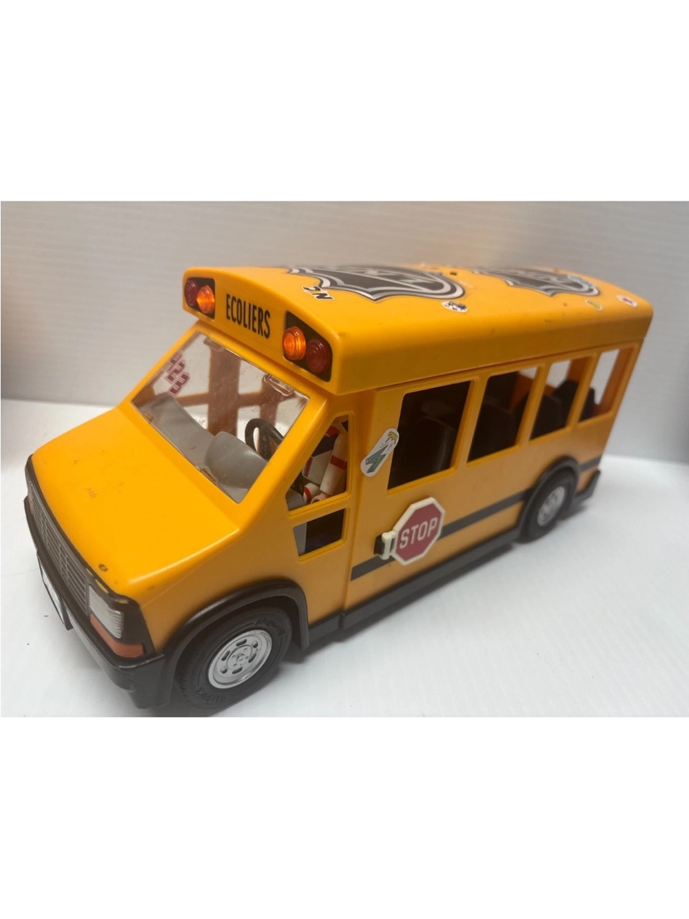 Playmobil Geobra 2011 School Bus Ecoliers Complete Working light up front & rear